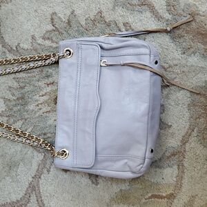 Rebecca Minkoff lilac chain convertible bag